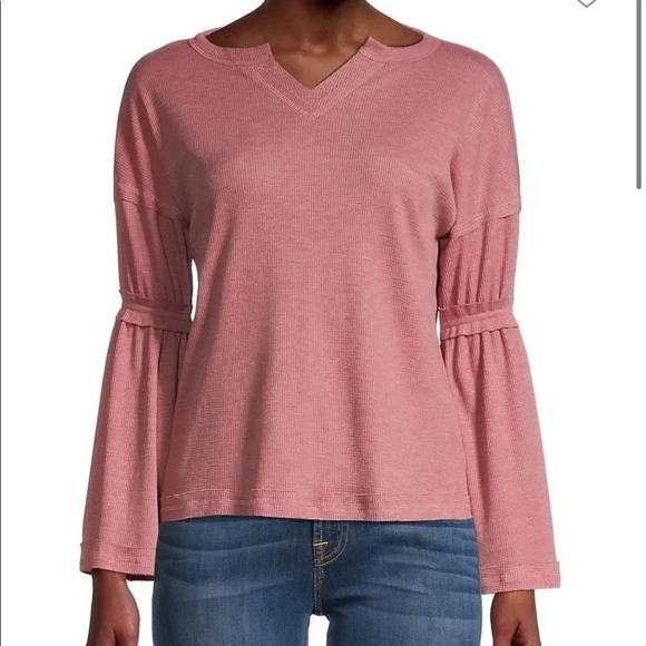 NWT Baea Flare Sleeve Thermal Top - Picture 1 of 13